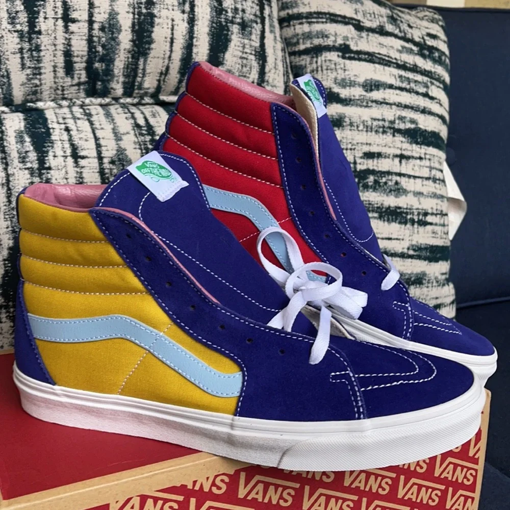 Vans Sk8-Hi Sunshine Multi/True White MENS - Picture 6 of 16
